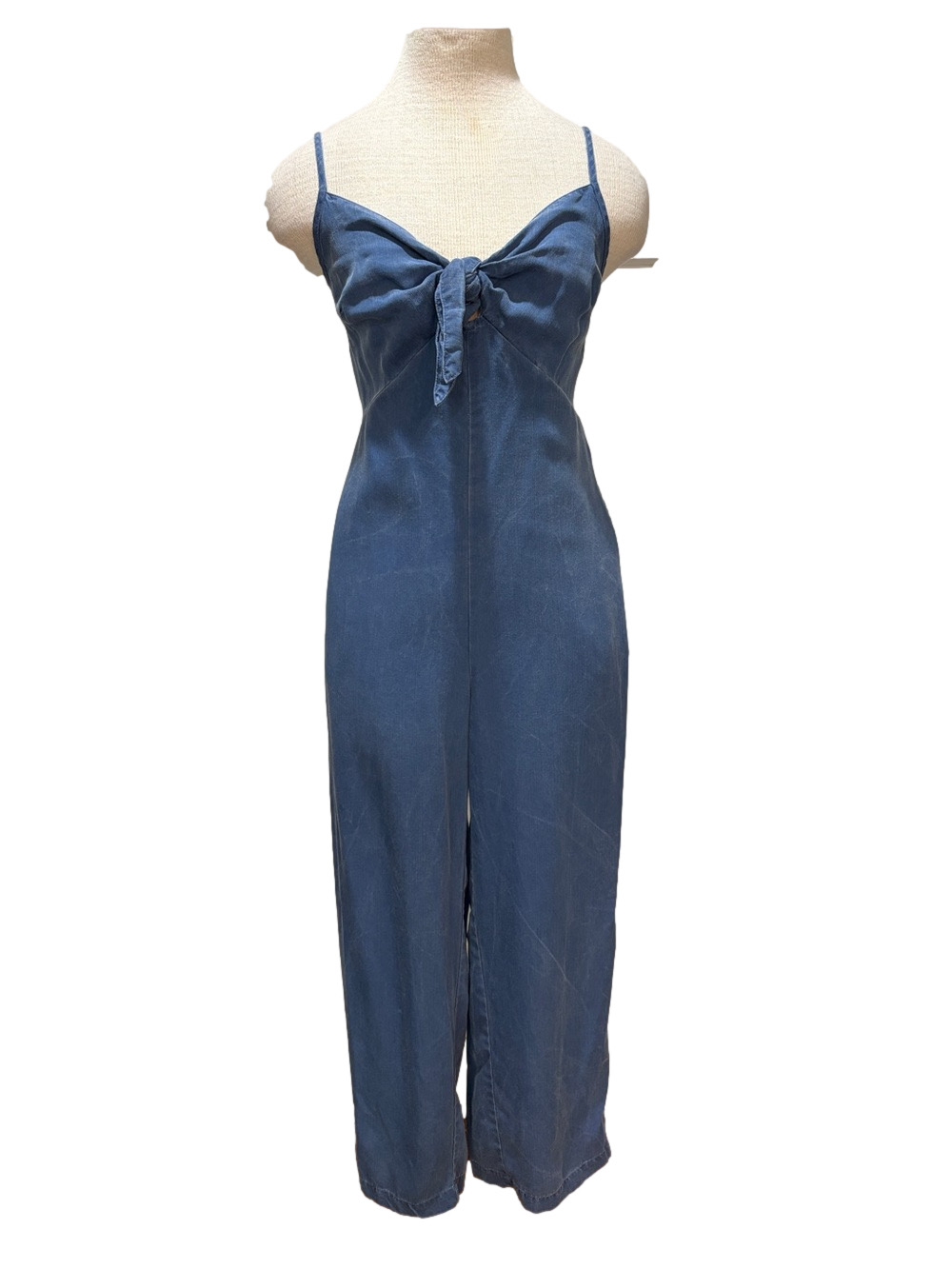 Old Navy sz XS denim tie front jumper